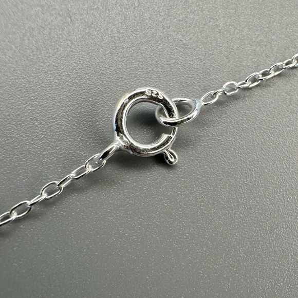 Sterling Silver Cat Ears Pendant Necklace – Cute & Minimalist Jewelry - Picture 6 of 9